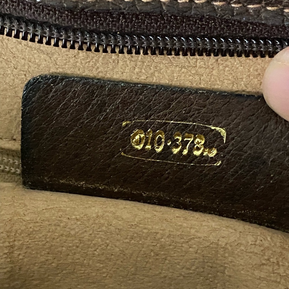 Authentic Gucci Vintage Large Tote Unisex Business Bag GG Web Stripe Attache - Picture 15 of 15